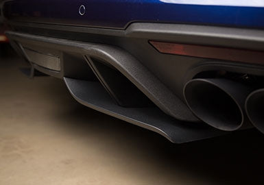 18-23 ROUSH Mustang GT Rear Valance Aero Foil Installed