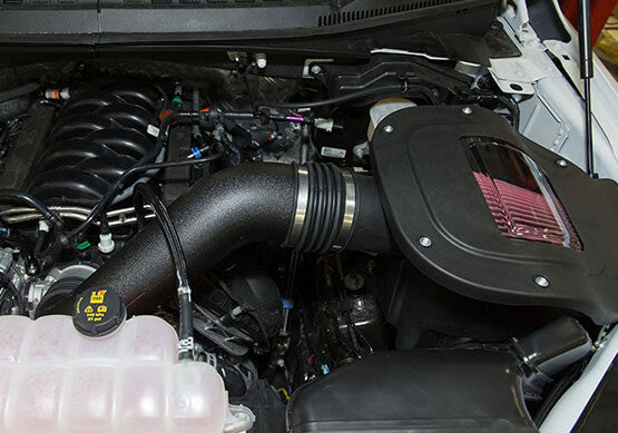 18-23 F150 ROUSH V8 Cold Air Intake Kit Installed