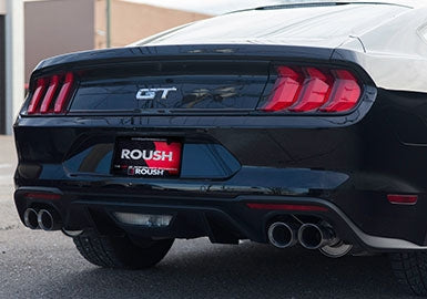 2018-2023 Mustang 5.0L V8 ROUSH Cat-Back Exhaust Kit Installed with Tips