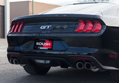 2018-2023 ROUSH Mustang GT Axle Back Exhaust Installed