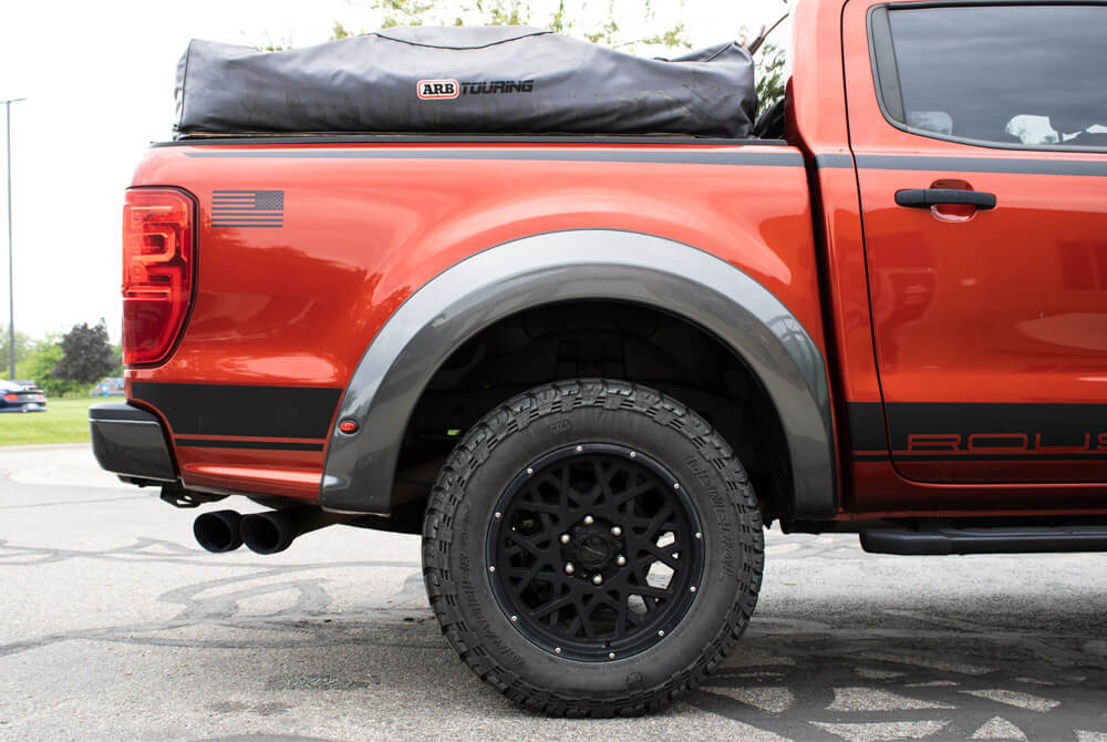 2019-2023 Roush Ranger 2.3L Black Exhaust Tip Kit