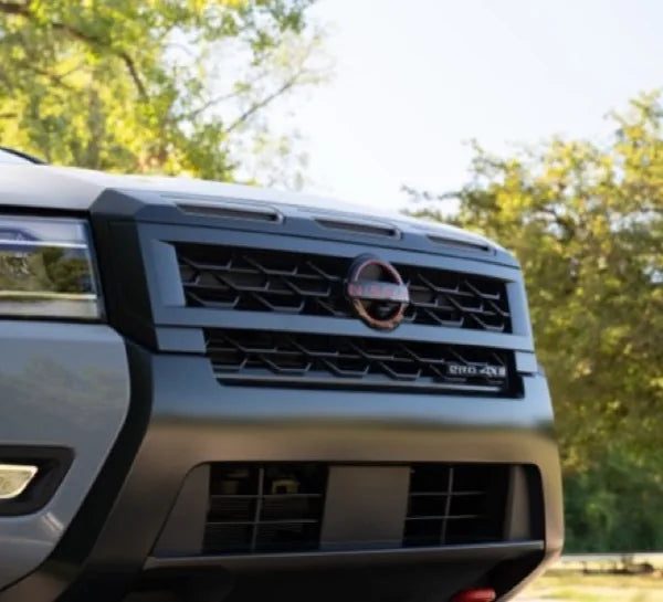 Titanium-painted front grille inserts