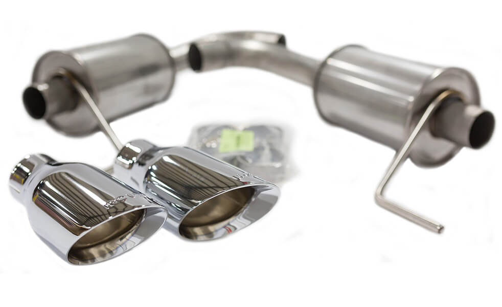 Roush 20152017, 2024 Mustang 5.0L V8 Exhaust Kit Round Tip (304SS