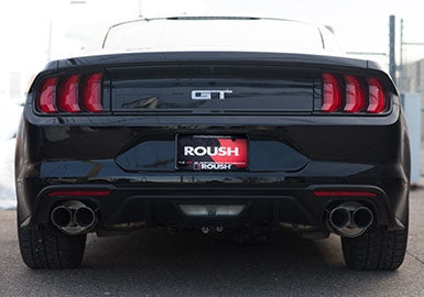 18-23 ROUSH Mustang 5.0L GT Axle Back Exhaust Installed