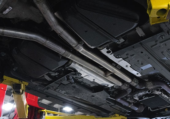 
                  
                    2015-2023 Mustang GT ROUSH Resonator Delete H-Pipe Installed
                  
                