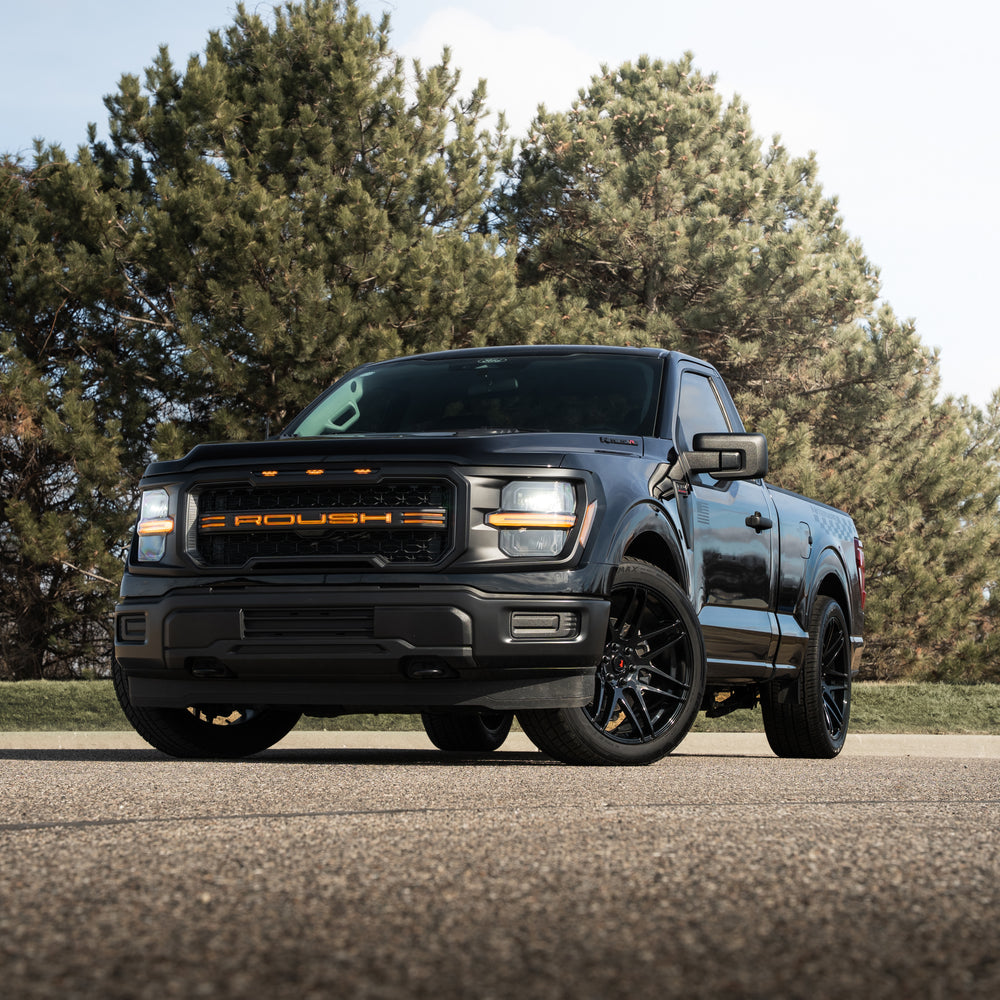 2026 Roush Nitemare F-150 in regular cab configuration with lowered stance and blackout grille